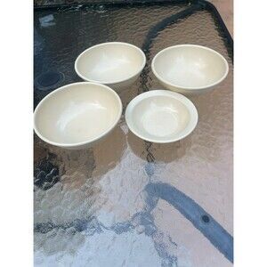Mid Century Vintage Arrowhead Melamine Melmac ENV-700 5" Beige Cereal Bowl Set 4